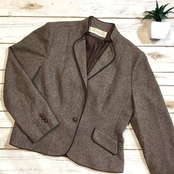 Vintage Bert Newman Tweed Tyrolean Collar Jacket - Picture 1 of 8